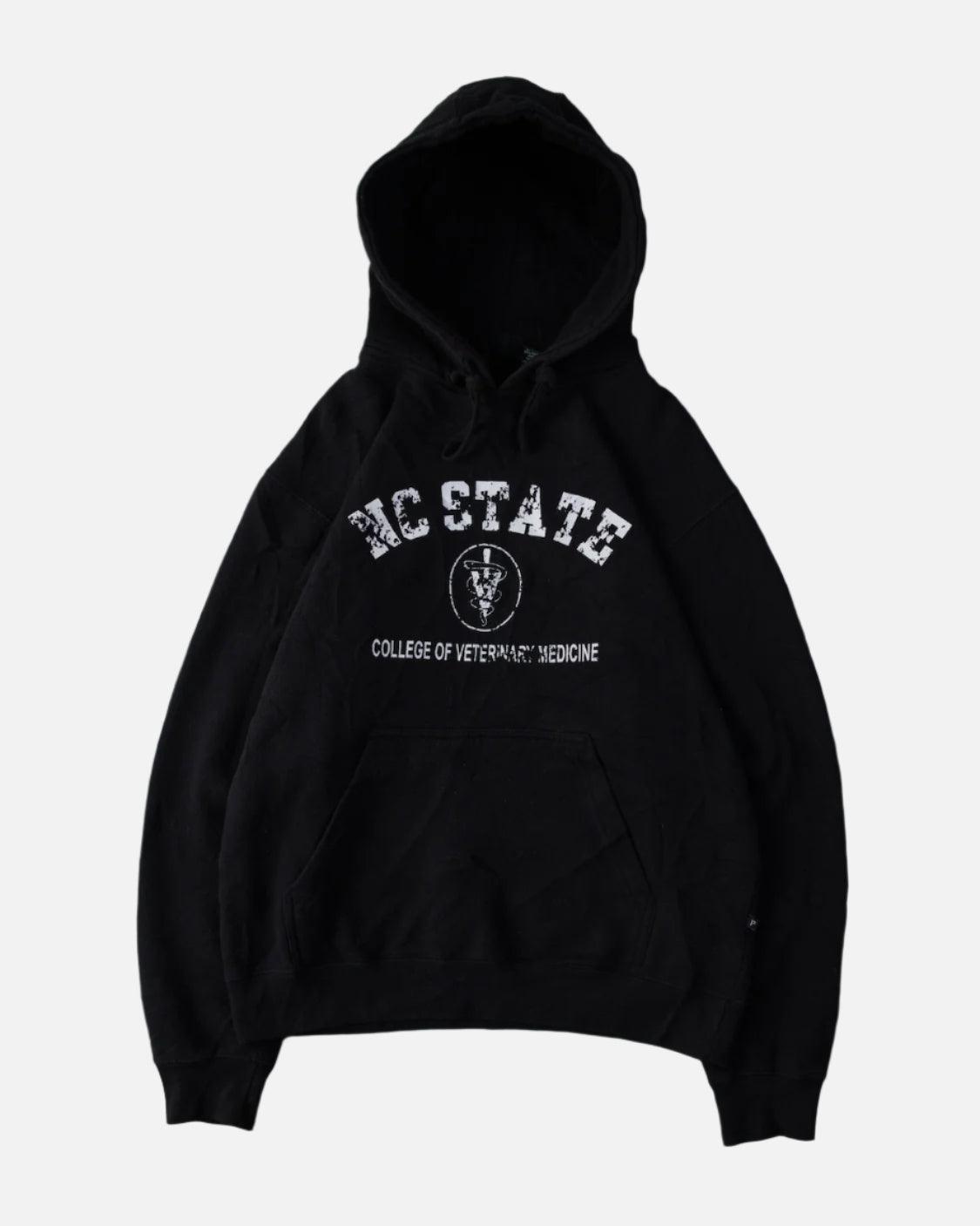 VINTAGE 2000S NC STATE HOODIE - BLACK | UNMARKET