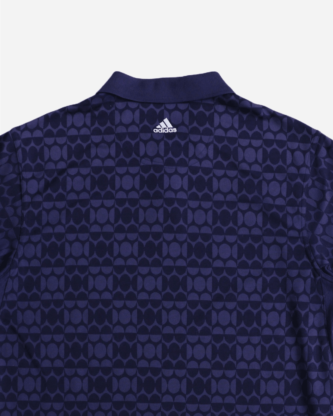 Vintage Adidas Jacquard Polo - Dark Blue | UNMARKET