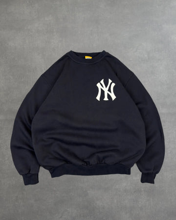 VINTAGE BLACK NY YANKEES CREWNECK - M