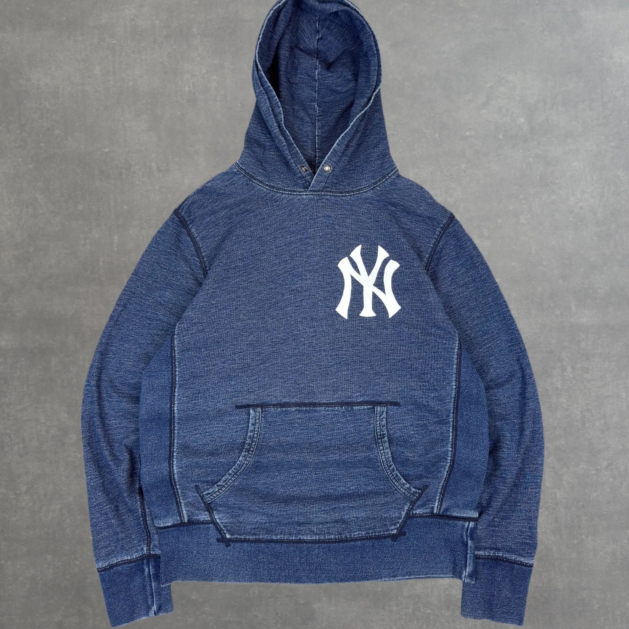 VINTAGE DENIM LEVI'S x NY YANKEES HOODIE - L