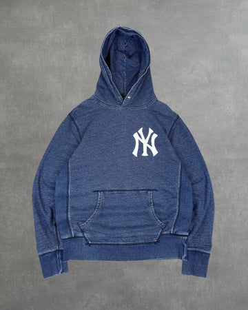 VINTAGE DENIM LEVI'S x NY YANKEES HOODIE - L