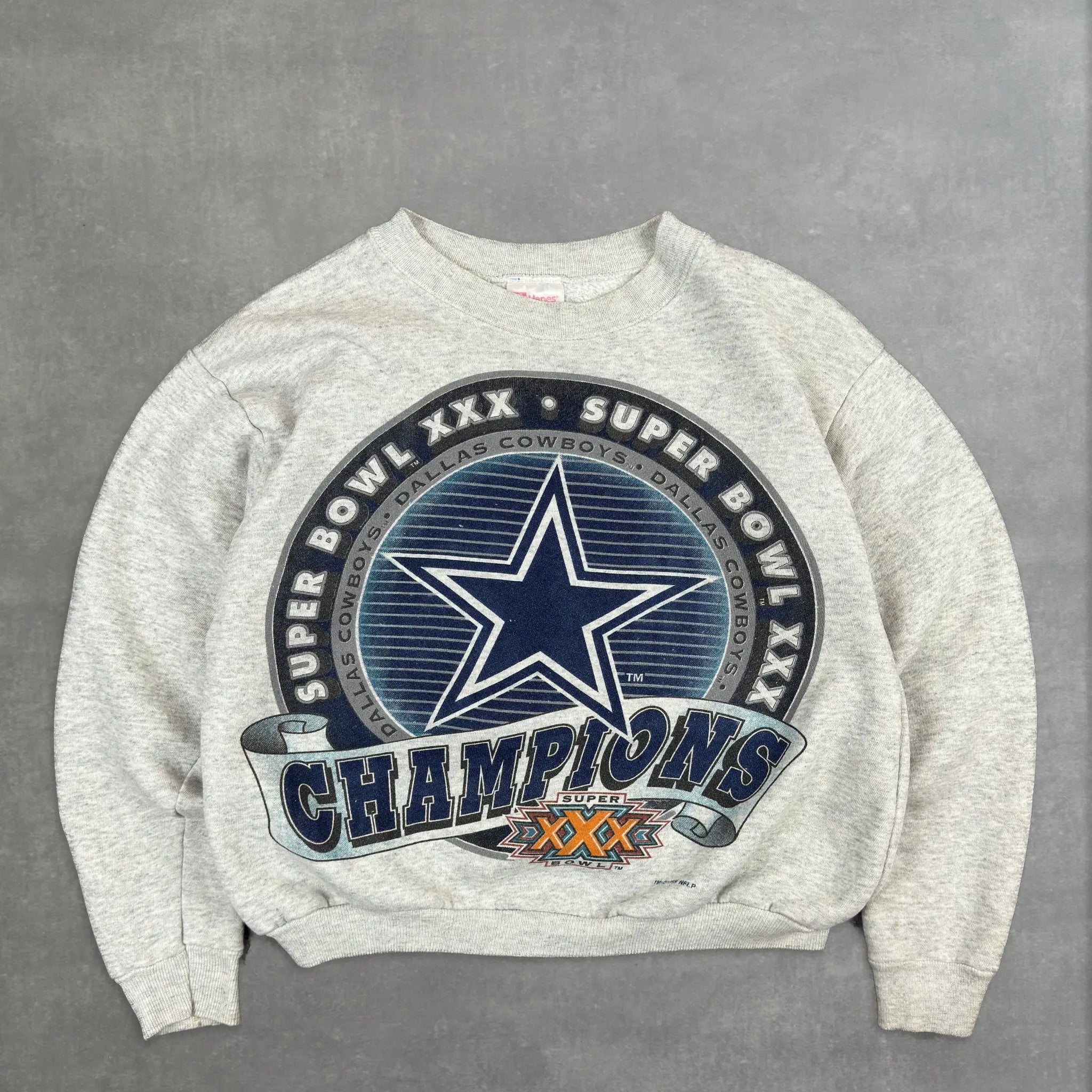 VINTAGE GREY 1995 DALLAS COWBOYS SWEATSHIRT - S