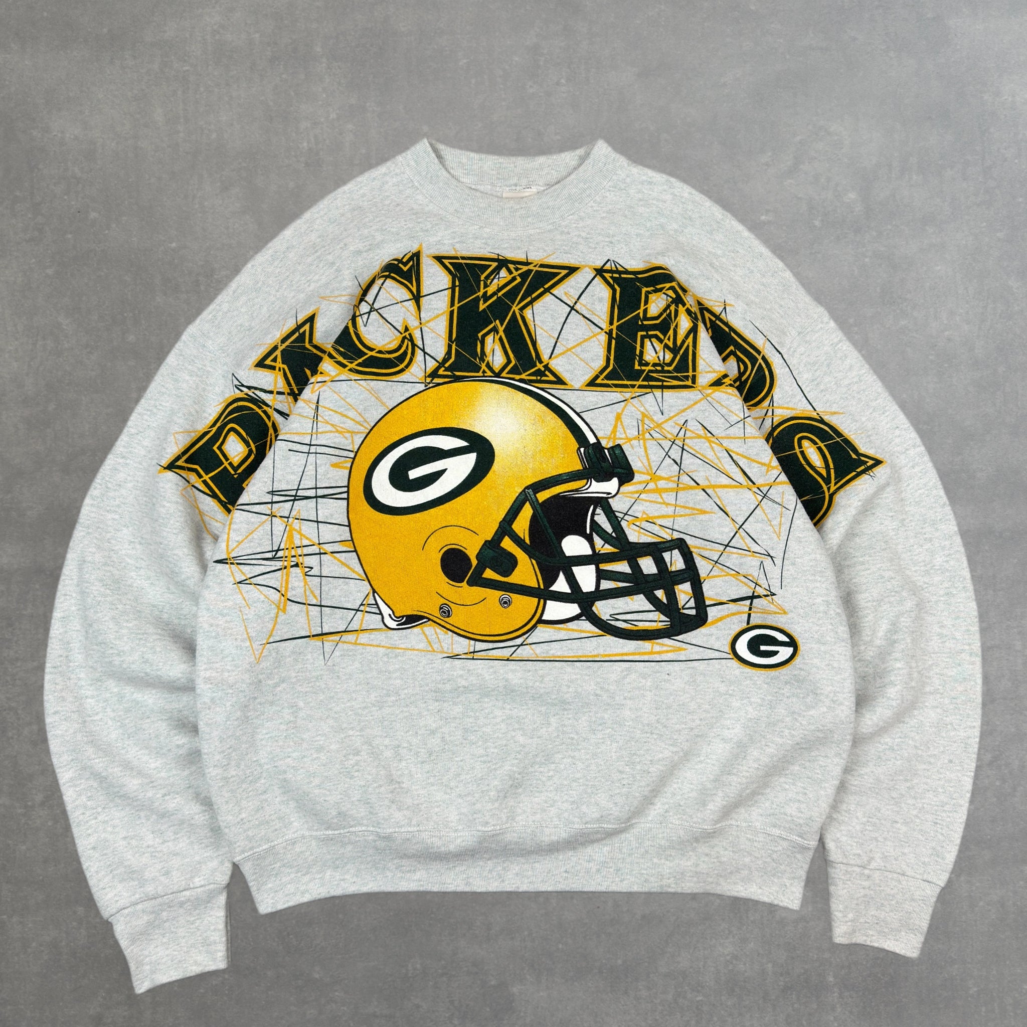 VINTAGE GREEN BAY PACKERS SPELLOUT CREW - XL