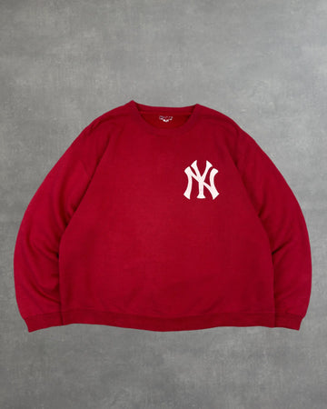VINTAGE RED NY YANKEES CREWNECK - XL