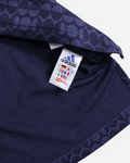 Vintage Adidas Jacquard Polo - Dark Blue | UNMARKET